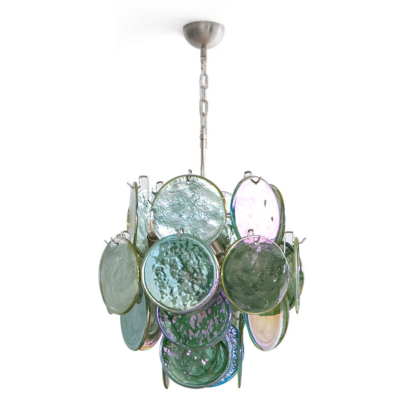 Green Vistosi Disc Chandelier