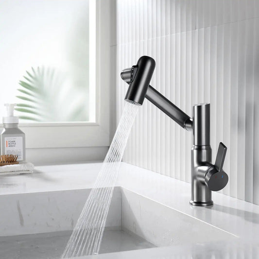 Thermara Bathroom Faucet in bathroom vanity setting — LED Temperature Display | Casa Norex