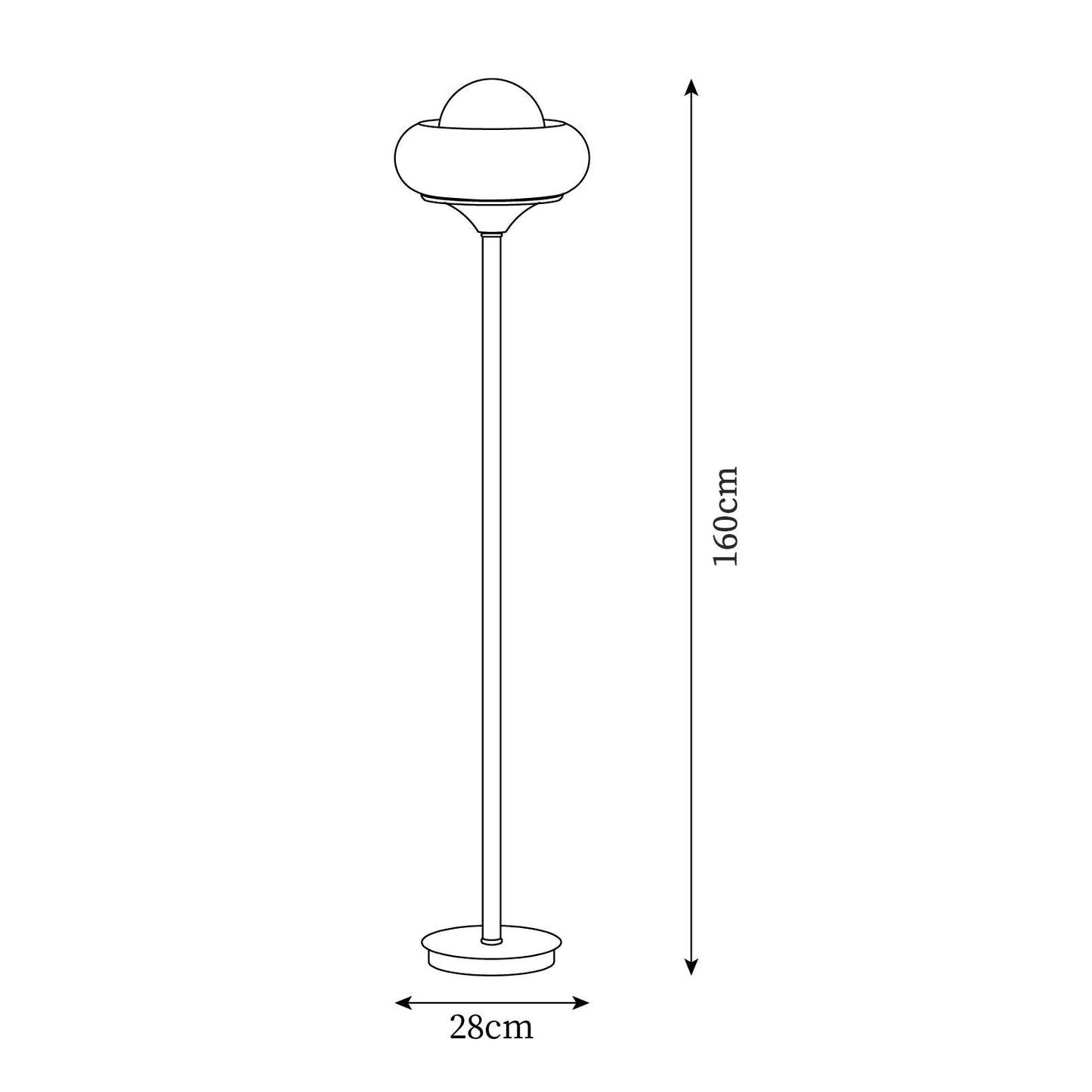 Guzzini lamp beside sofa - warm ambient caramel glow - Casa Norex