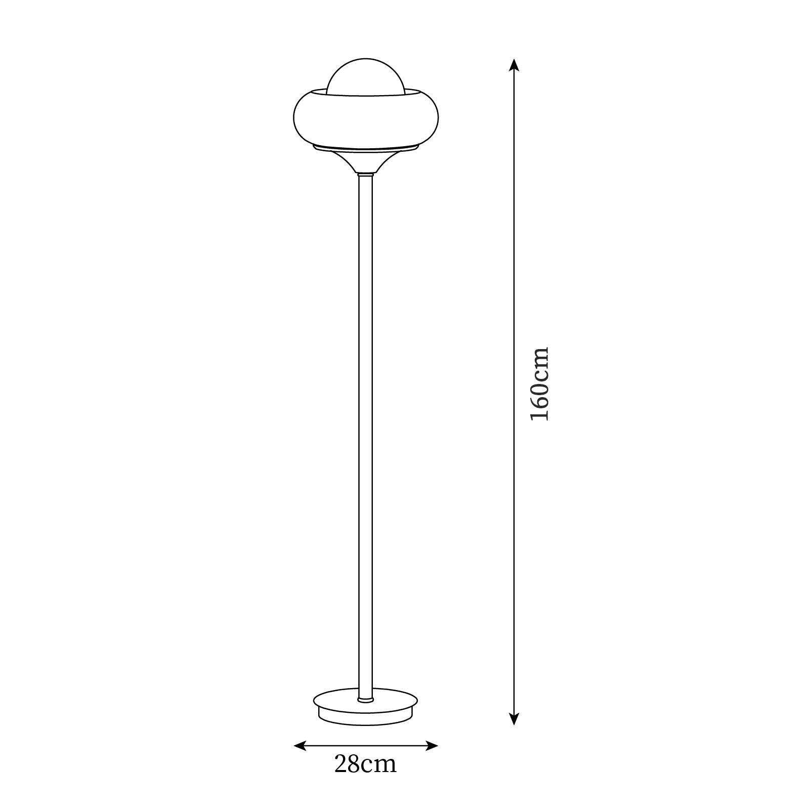 Guzzini lamp beside sofa - warm ambient caramel glow - Casa Norex