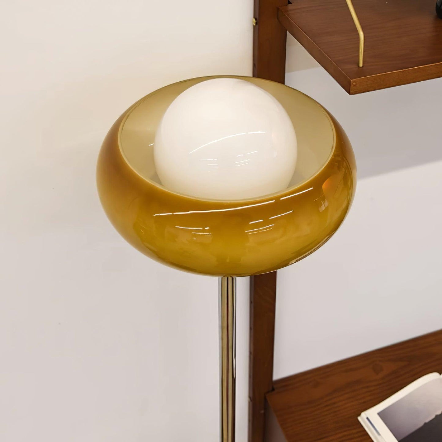 Guzzini chrome floor lamp full profile - 160cm height - Casa Norex