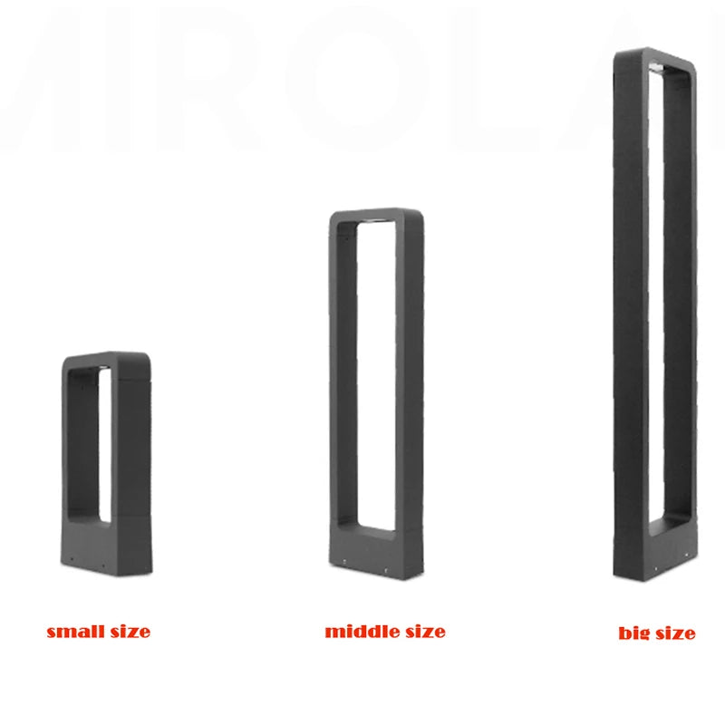 Solari Aluminum Garden Bollard Light IP65 sealed base detail — Casa Norex