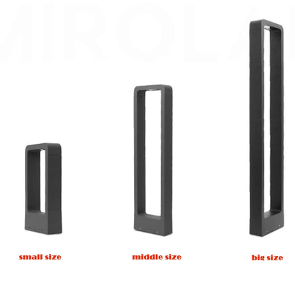 Solari Aluminum Garden Bollard Light IP65 sealed base detail — Casa Norex
