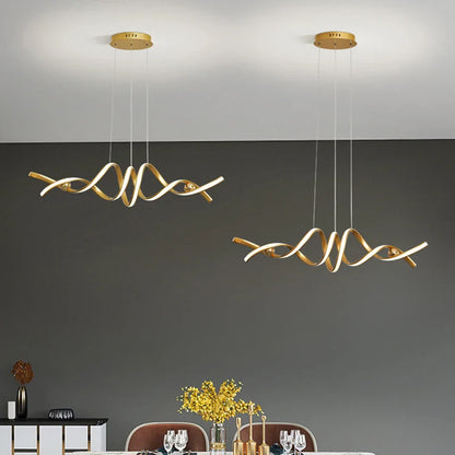 NEO Bruk ceiling light gold finish overhead view — Casa Norex