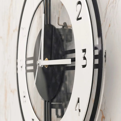 Minimalist Pendulum Wall Clock rear-hook mounting hardware | Casa Norex