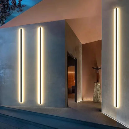Stripe lined wall light size comparison — Casa Norex