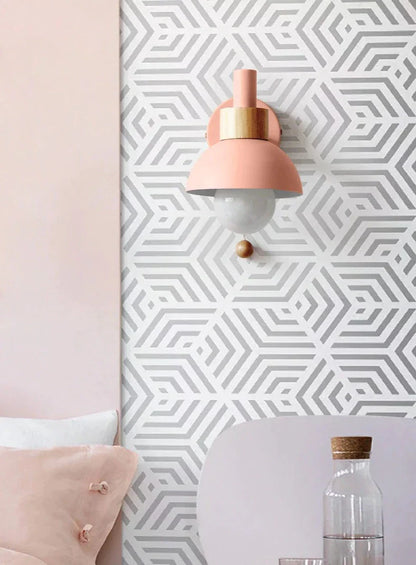 Colorful Nordic Pull Switch Wall Sconce