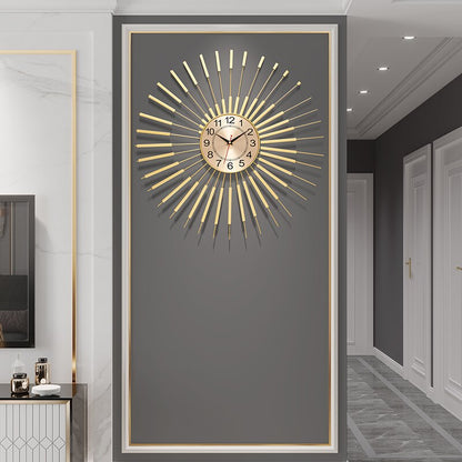Gold Spiral Wall Clock