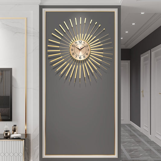 Gold Spiral Wall Clock
