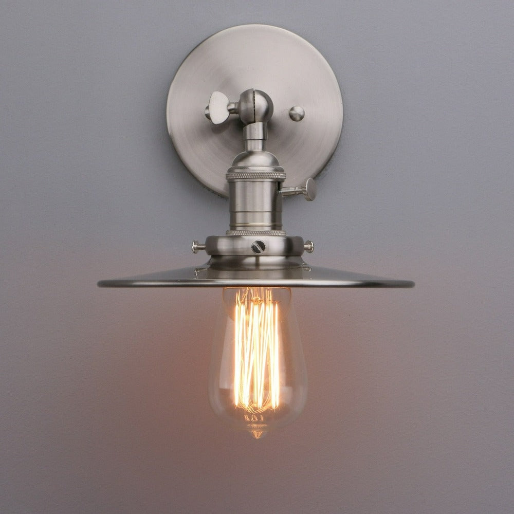 Jaime vintage glass globe wall sconce 180 rotatable arm | Casa Norex