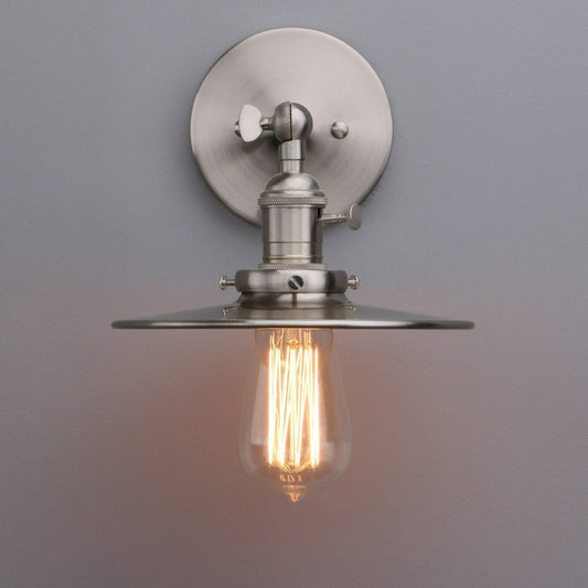 Jaime vintage glass globe wall sconce 180 rotatable arm | Casa Norex