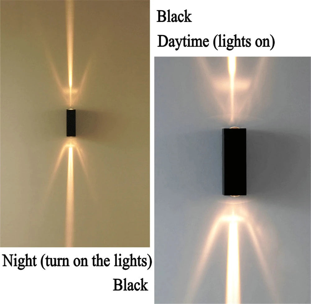 COB LED outdoor wall light color options — Warm, Cool, Nature White — Casa Norex