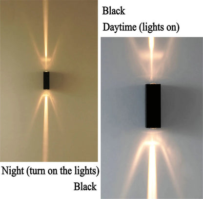 COB LED outdoor wall light color options — Warm, Cool, Nature White — Casa Norex