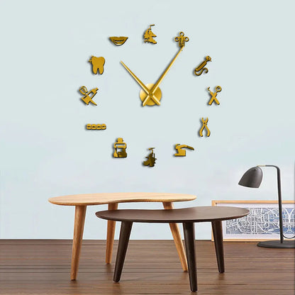 Giant DIY Numeral Wall Clock installation step view — Casa Norex