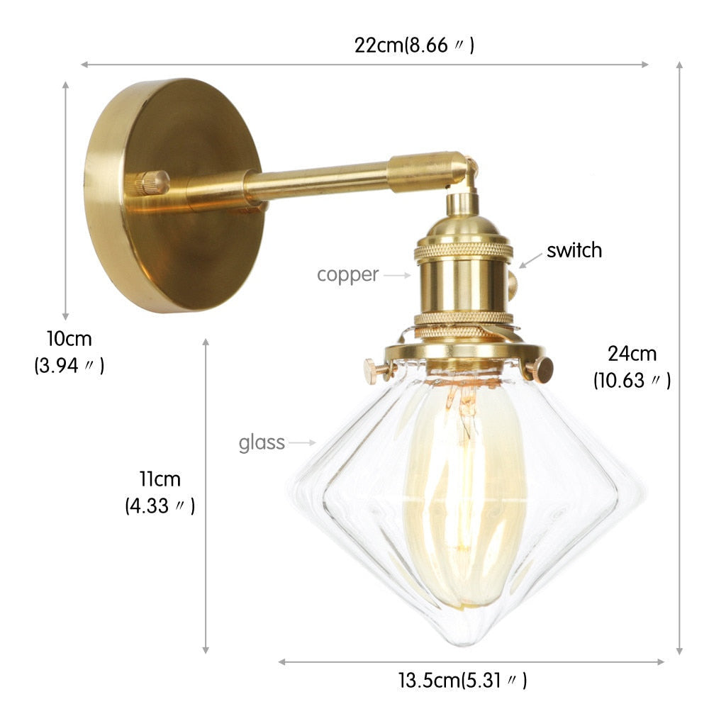 Retro Copper Wall Sconces