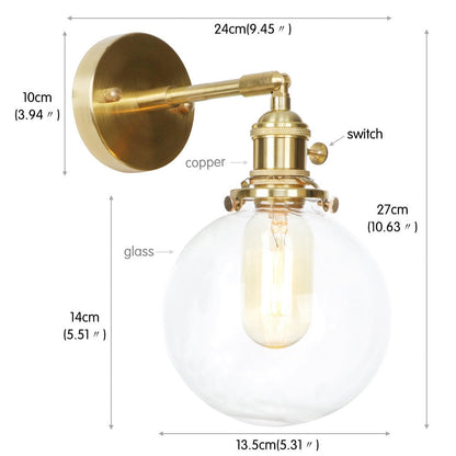 Retro Copper Wall Sconces