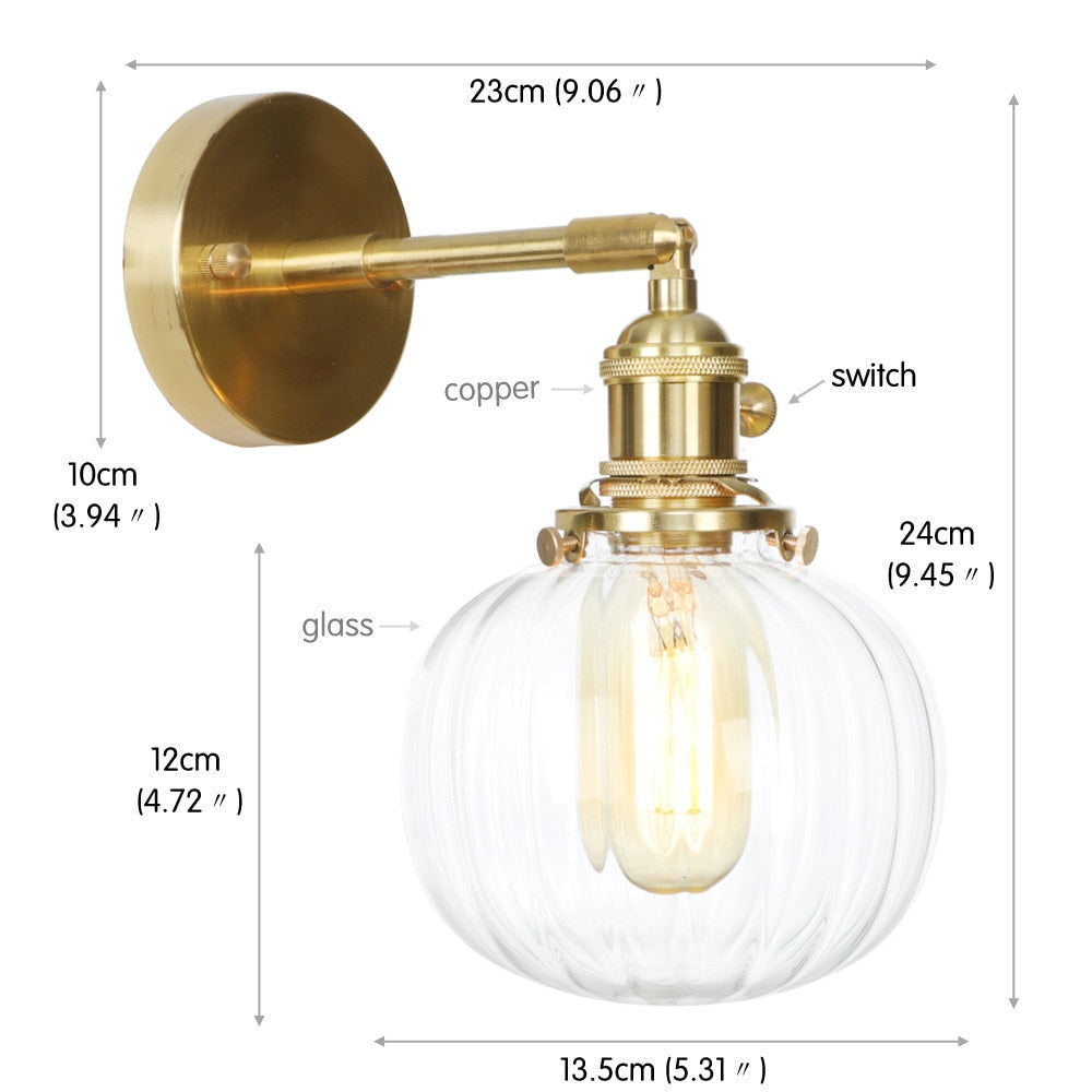 Retro Copper Wall Sconces