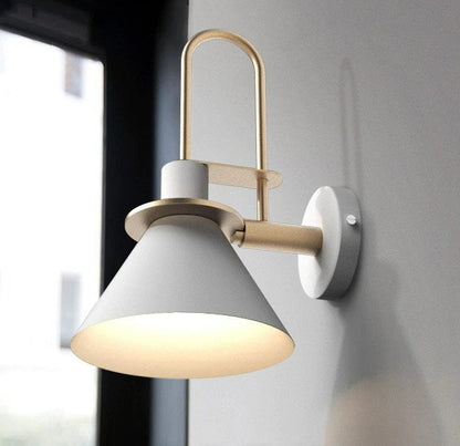 Perseus sconce matte shade close-up - 350 degree rotation - Casa Norex