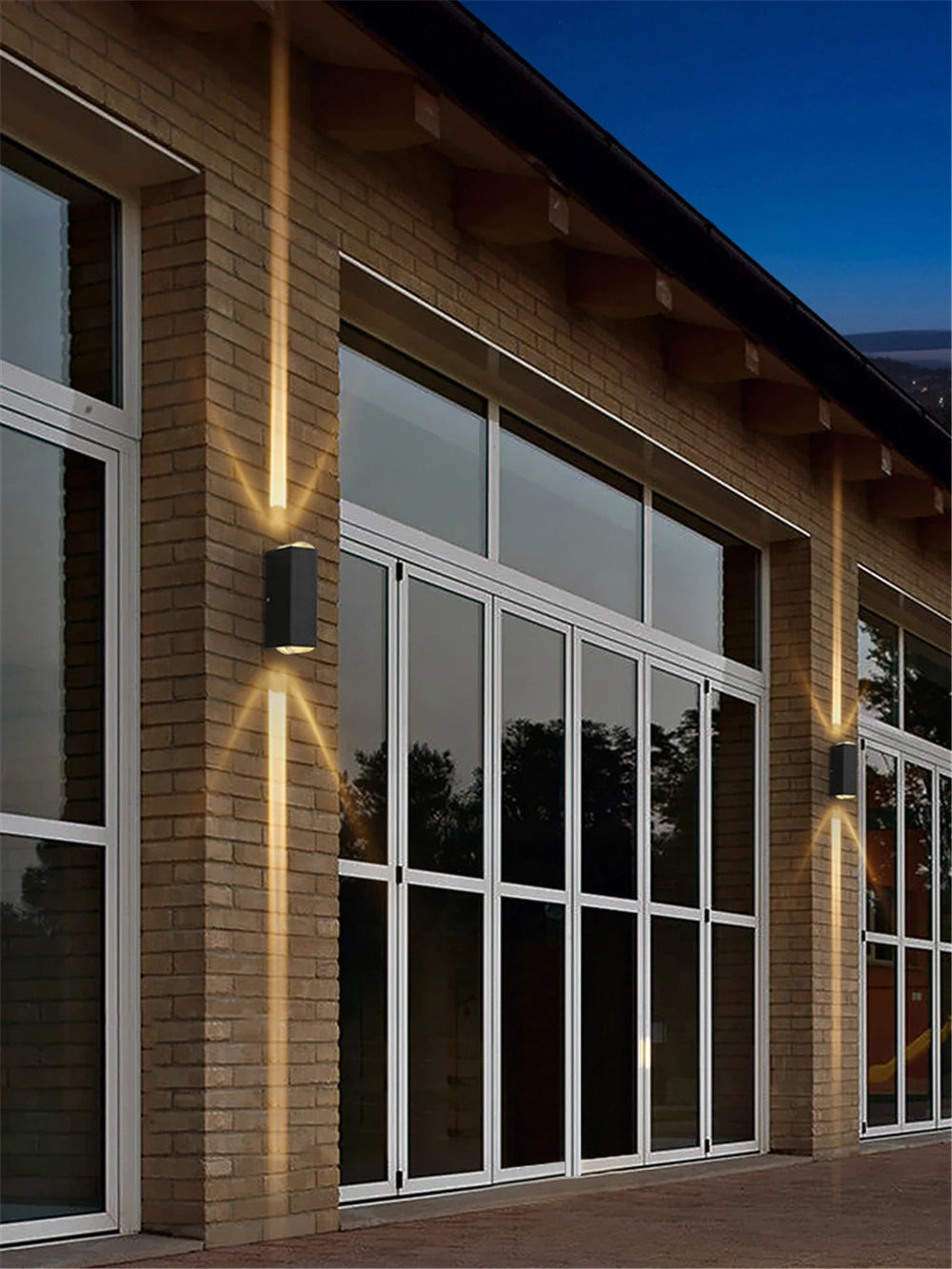 COB LED outdoor wall light on balcony wall setting — Casa Norex