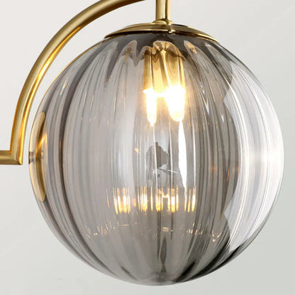 Howard sconce smokey gray glass - hallway installation - Casa Norex