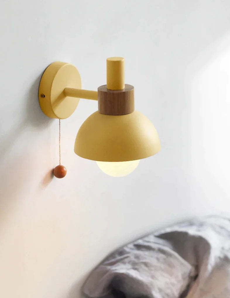 Colorful Nordic Pull Switch Wall Sconce