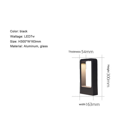 Solari Aluminum Garden Bollard Light in garden pathway setting | Casa Norex