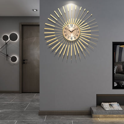 Gold Spiral Wall Clock