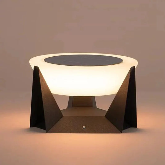 Landing Light solar outdoor lantern — black finish, stainless steel frame | Casa Norex