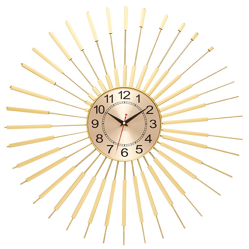 Gold Spiral Wall Clock