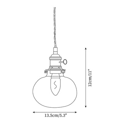 Jasmine Glass Pendant Lamp
