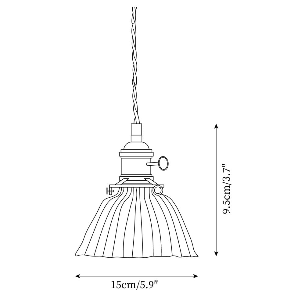 Jasmine Glass Pendant Lamp