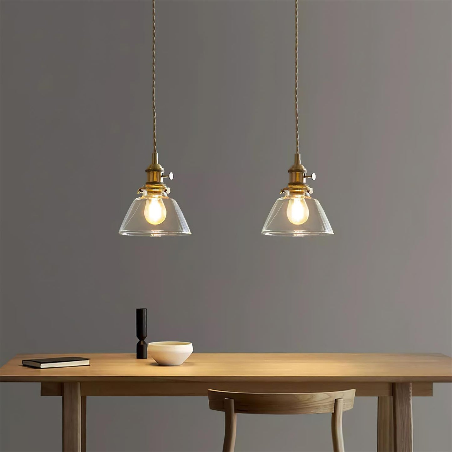 Glass pendant lamp size comparison — Casa Norex