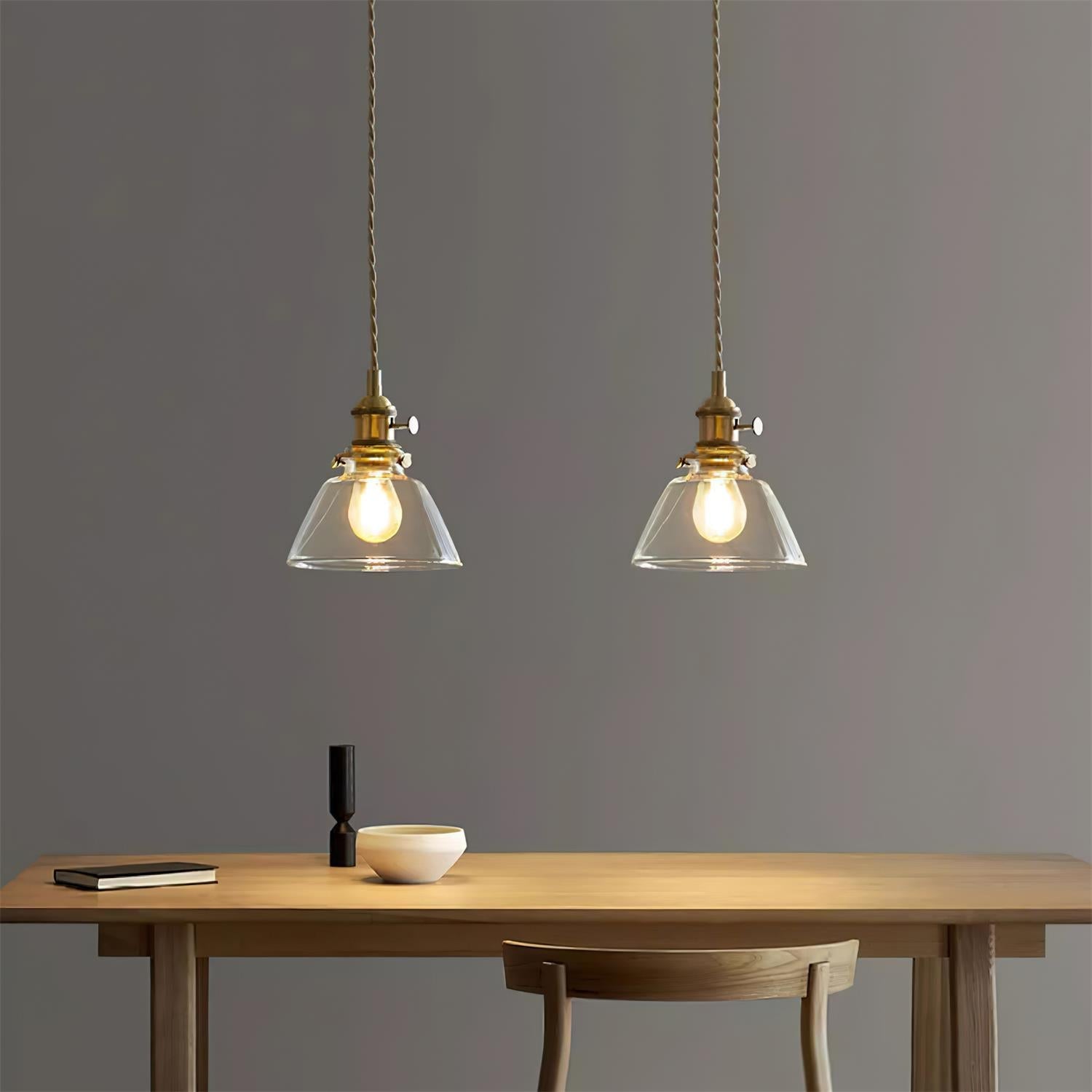 Glass pendant lamp size comparison — Casa Norex