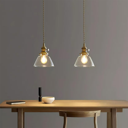 Glass pendant lamp size comparison — Casa Norex