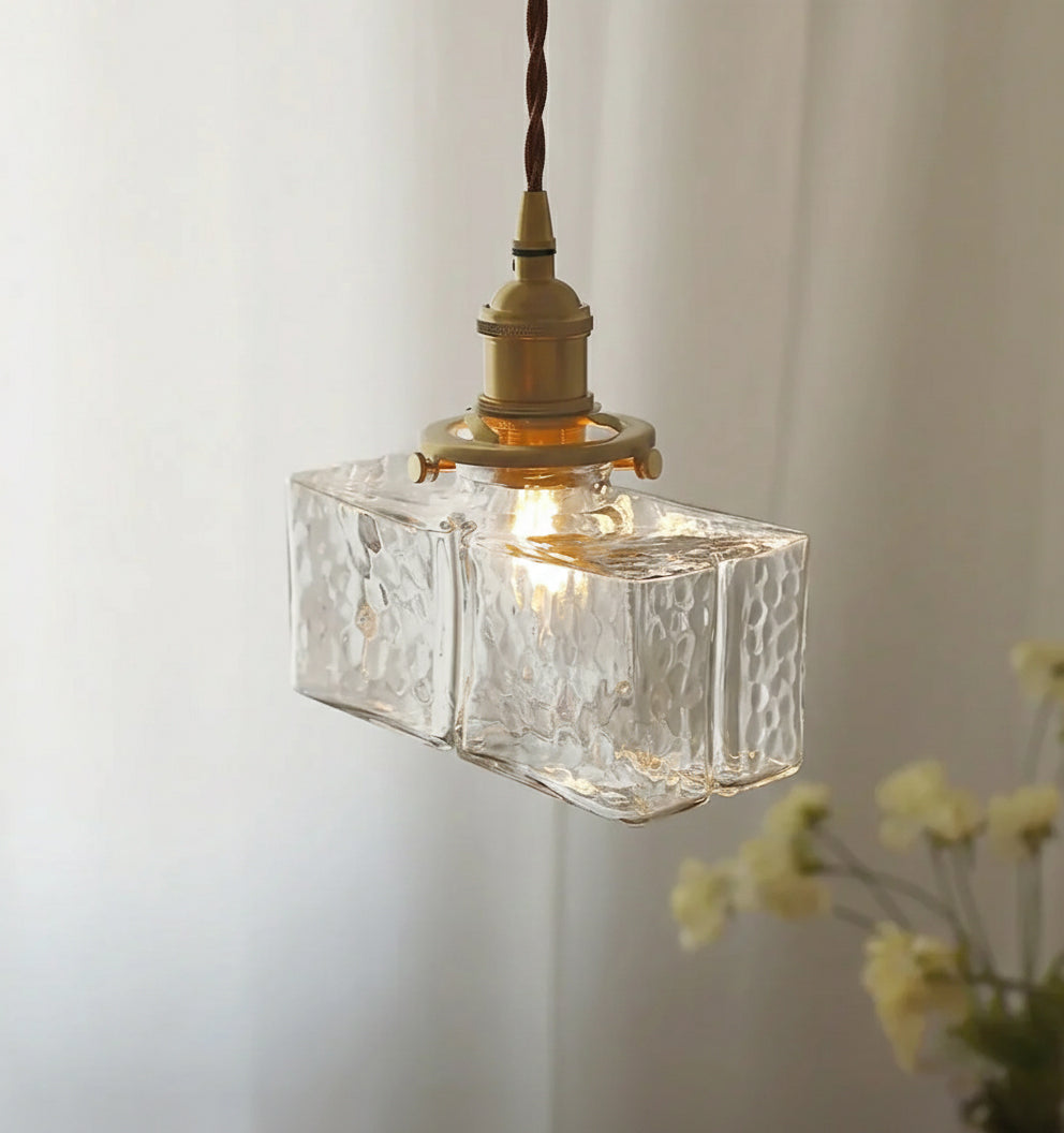 Jewel Glass Brass Swag Lights