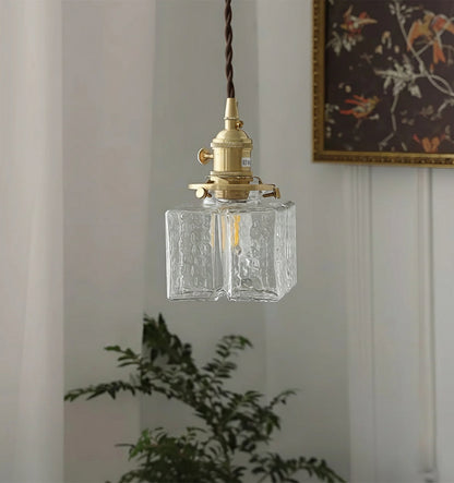 Jewel Glass Brass Swag Lights
