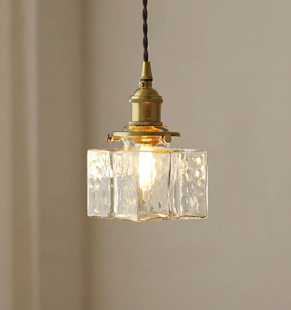 Jewel Glass Brass Swag Lights