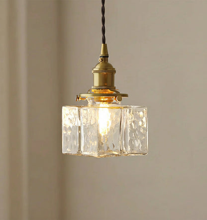 Jewel Glass Brass Swag Lights