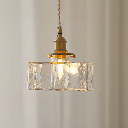 Jewel Glass Brass Pendant Light