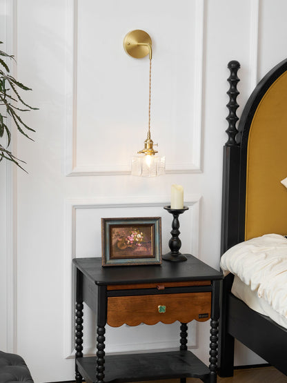 Jewel Glass Brass Wall Lamp
