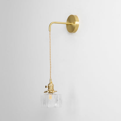 Jewel Glass Brass Wall Lamp