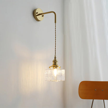 Jewel Glass Brass Wall Lamp