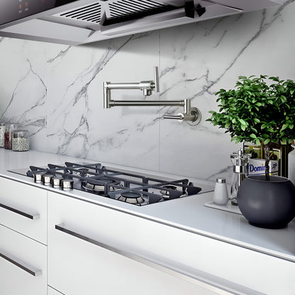 Jorstad - Wall Mounted Kitchen Faucet Modern Foldable Cold Only Pot Filler