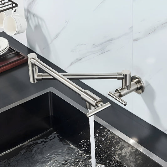 Jorstad - Wall Mounted Kitchen Faucet Modern Foldable Cold Only Pot Filler