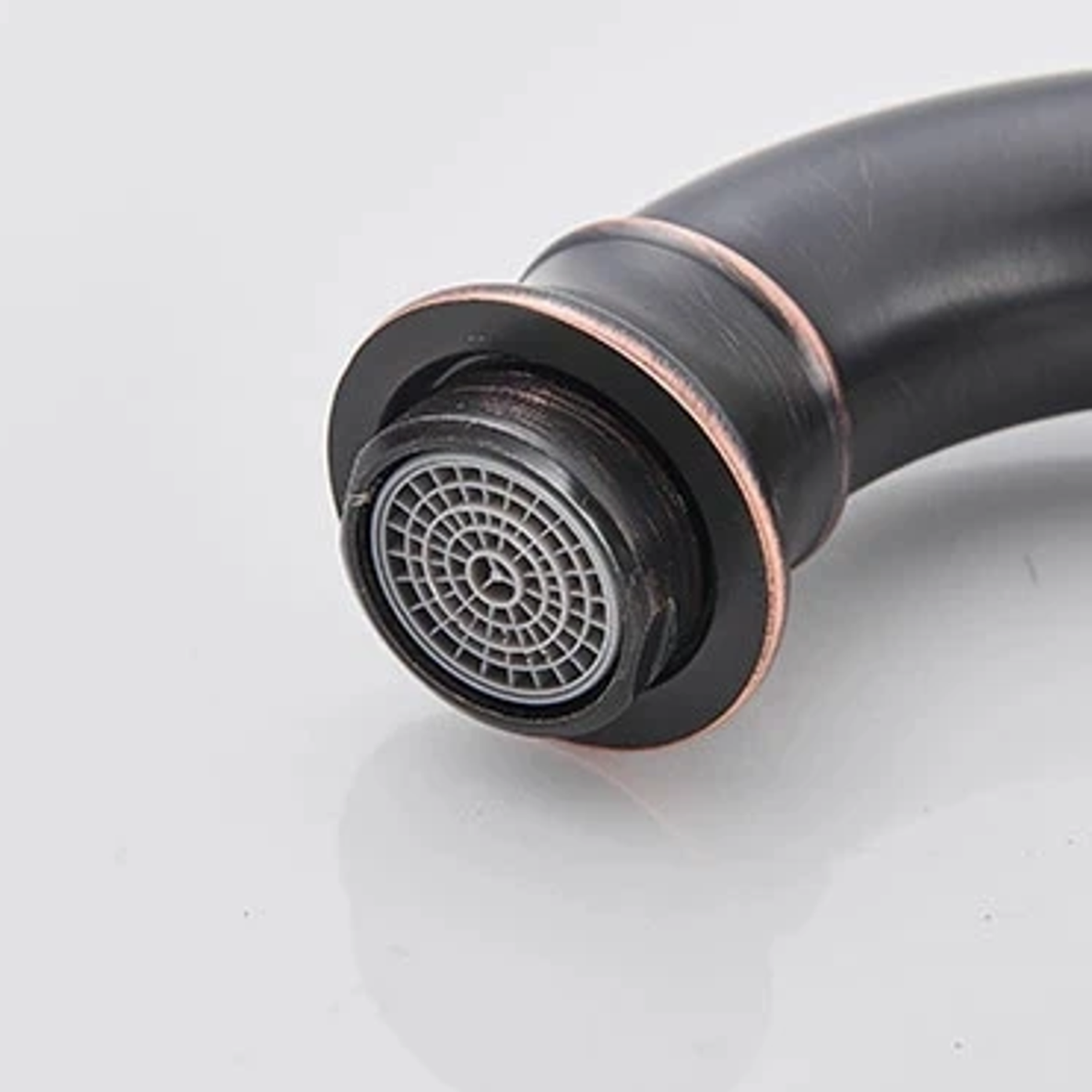 Antiqua Vessel Sink Faucet install angle — Chrome finish — Casa Norex