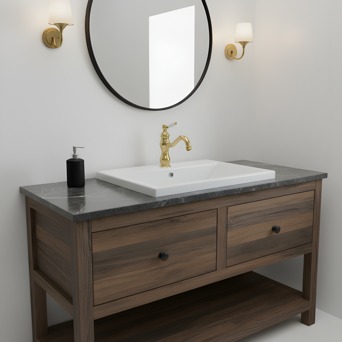 Antiqua 360-Swivel Vessel Sink Faucet