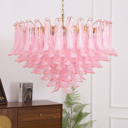 Pink Saddle Chandelier
