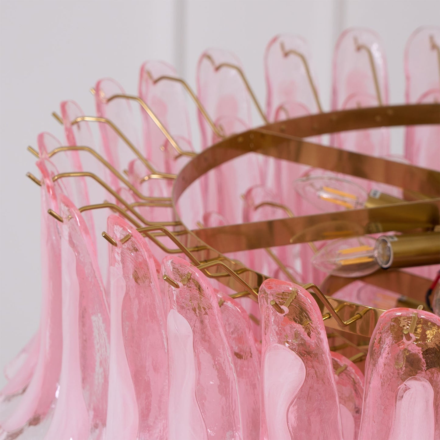 Pink Saddle Chandelier