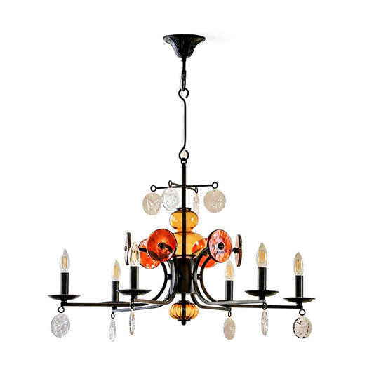 Alistair Glass Candle Chandelier