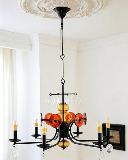 Alistair Glass Candle Chandelier